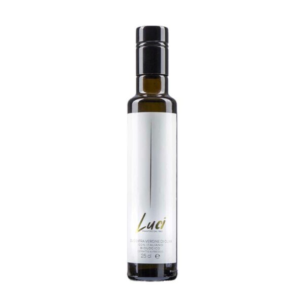 Bottiglia 250 ml (25 cl) Olio extravergine di oliva Biologico - Olio EVO Bio - Azienda Agricola Luci