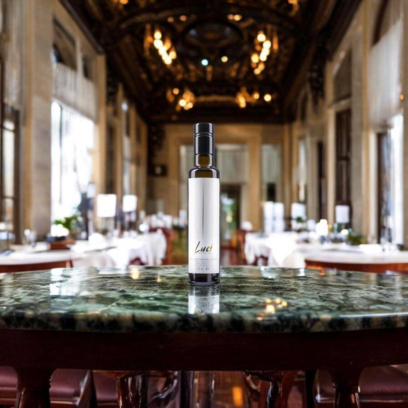 Bottiglia da 250ml Olio Luci nei ristoranti